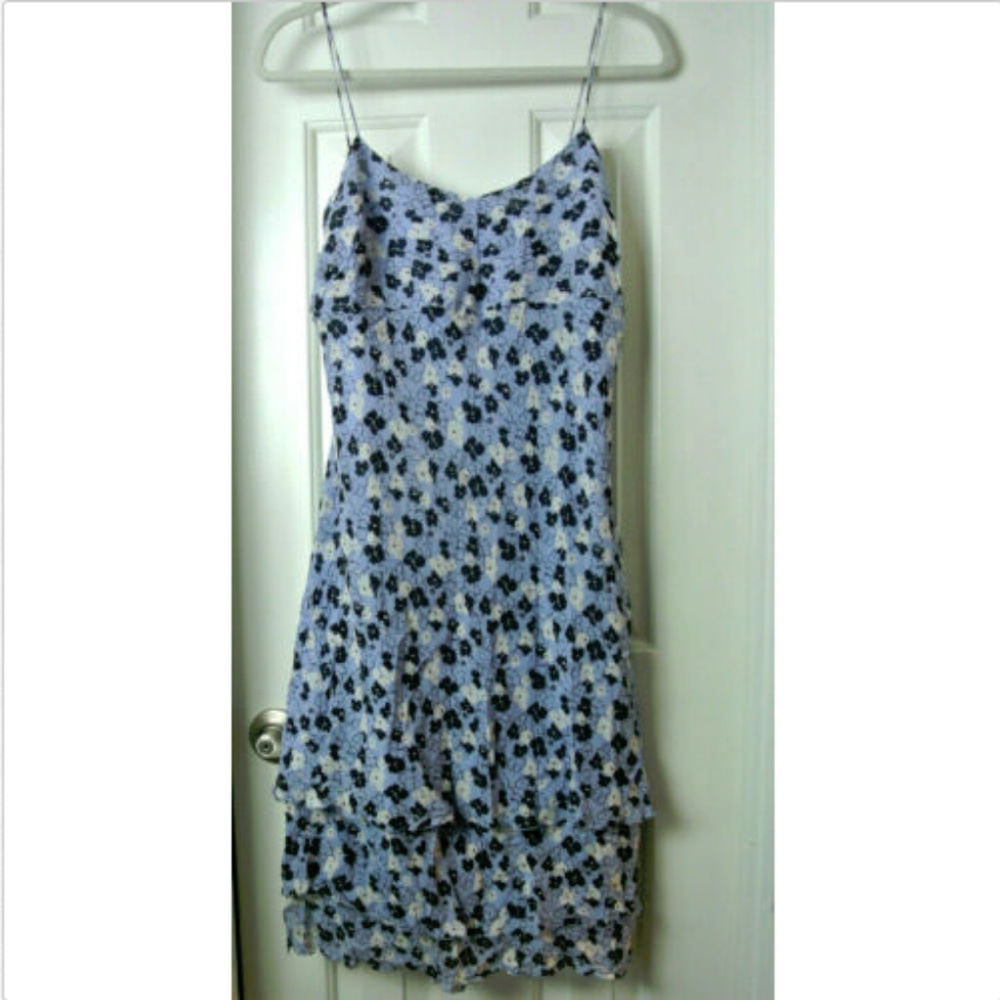 Ann Taylor Sundress Size 10 Floral 100% Silk